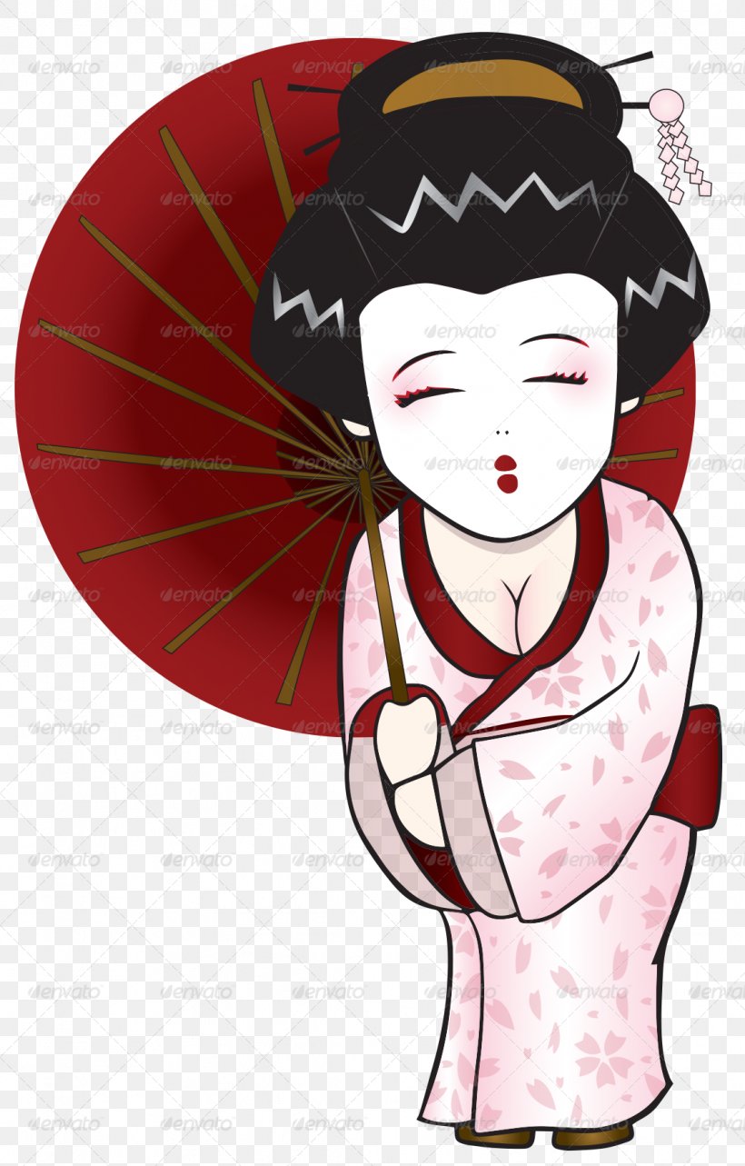 Geisha Clip Art, PNG, 1117x1748px, Watercolor, Cartoon, Flower, Frame, Heart Download Free