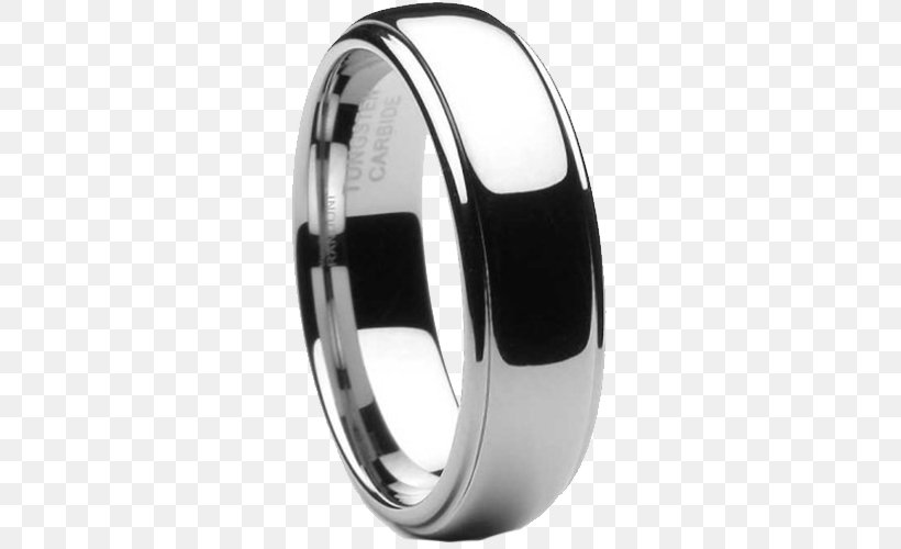 Wedding Ring Tungsten Carbide, PNG, 500x500px, Ring, Body Jewelry, Brushed Metal, Carbide, Gold Download Free