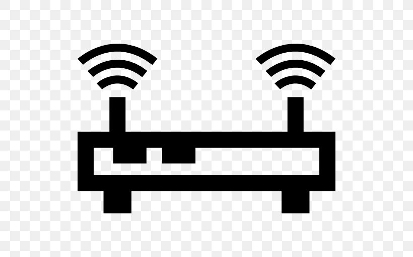 Wireless Router Modem Wi-Fi, PNG, 512x512px, Router, Area, Black, Black And White, Cable Modem Download Free