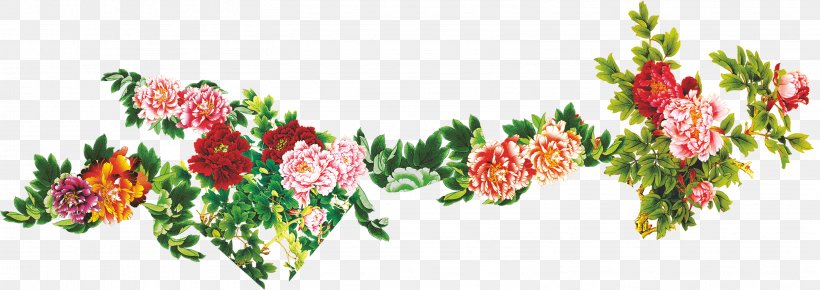 Floral Design Moutan Peony Download, PNG, 3131x1110px, Floral Design, Art, Artificial Flower, Chinese Painting, Cut Flowers Download Free