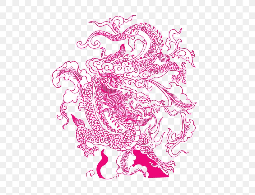 Tattoo Sticker Dragon, PNG, 626x626px, Watercolor, Cartoon, Flower, Frame, Heart Download Free
