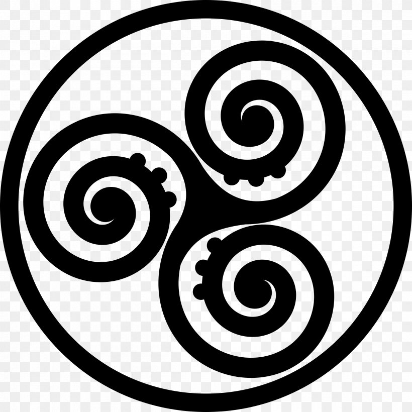 Triskelion Celtic Knot Symbol Clip Art, PNG, 2400x2400px, Triskelion, Area, Black And White, Celtic Art, Celtic Knot Download Free