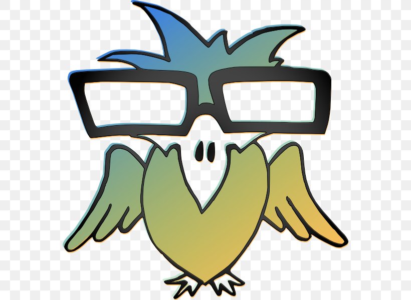 Bird Parrot Cartoon Glasses Clip Art, PNG, 570x599px, Bird, Artwork, Beak, Cartoon, Drawing Download Free
