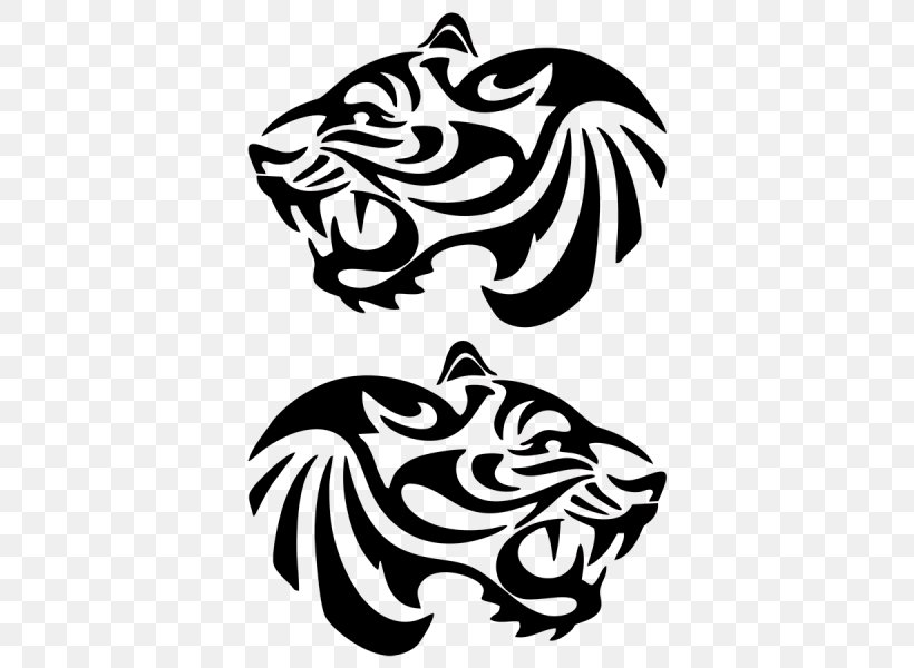 Car Tiger Wall Decal Sticker, PNG, 600x600px, Car, Adhesive, Art, Black And White, Bumper Download Free