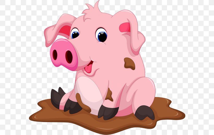 Domestic Pig Drawing Chocolate Clip Art, PNG, 600x520px, Pig, Carnivoran, Cartoon, Character, Chocolate Download Free