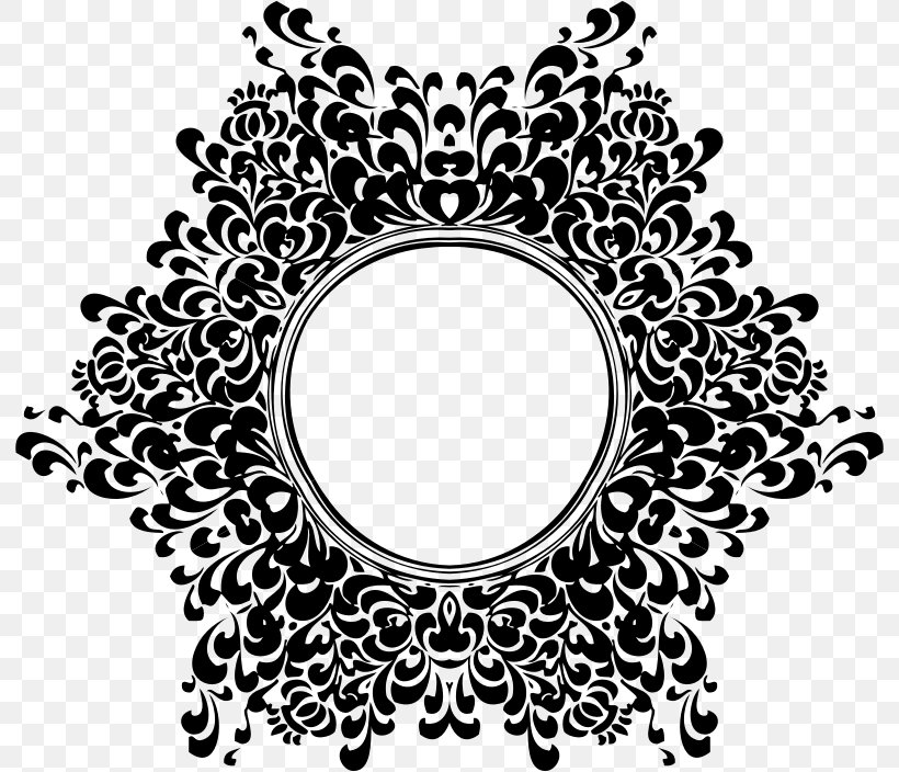 Floral Design Black And White Clip Art, PNG, 792x704px, Floral Design, Black, Black And White, Decorative Arts, Flower Download Free
