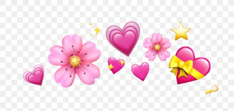 Heart Emoji Background, PNG, 1007x480px, Emoji, Blossom, Cherry Blossom, Emoticon, Flower Download Free