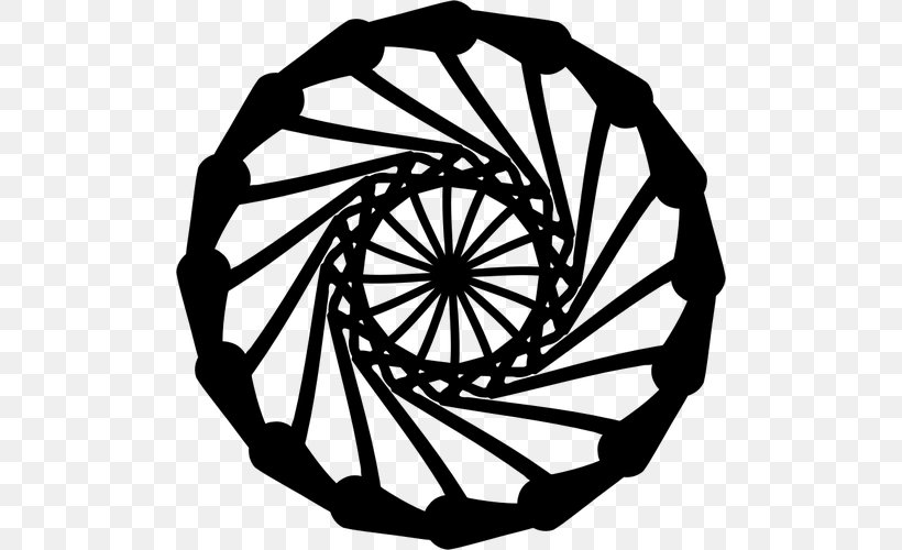 Mandala Shape Drawing Clip Art, PNG, 500x500px, Mandala, Area, Artwork, Bicycle Wheel, Black And White Download Free