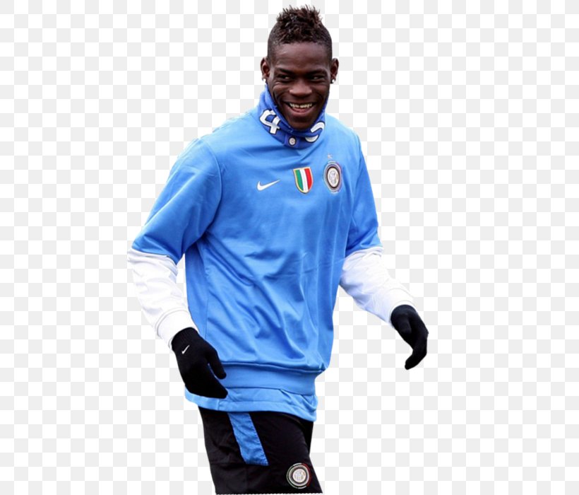 Mario Balotelli Hoodie T-shirt Manchester City F.C. Team Sport, PNG, 525x700px, Mario Balotelli, Blue, Electric Blue, Hood, Hoodie Download Free