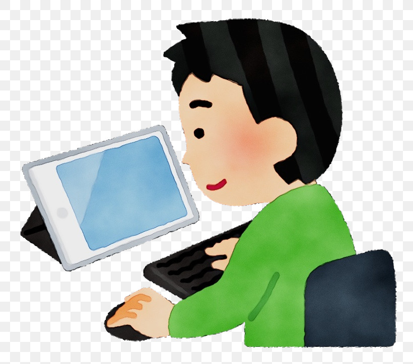 Cartoon Technology Laptop Computer Job, PNG, 800x724px, Watercolor, Cartoon, Computer, Computer Accessory, Job Download Free