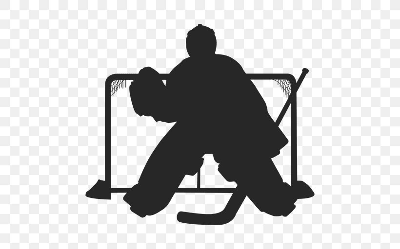 Ice Hockey Hockey Sticks Sport, PNG, 512x512px, Ice Hockey, Arm, Black, Black And White, Goalkeeper Download Free
