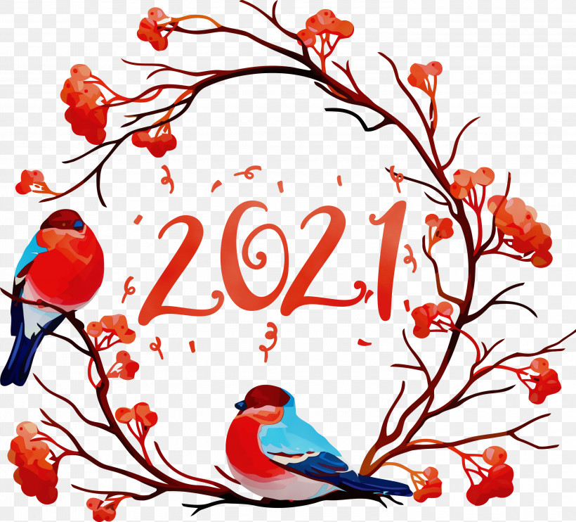 Picture Frame, PNG, 3000x2718px, 2021 Happy New Year, 2021 New Year, Birds, Eurasian Bullfinch, Floral Design Download Free