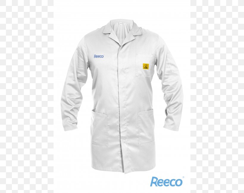 Jacket Electrostatic Discharge Clothing Lab Coats Antistatic Agent, PNG, 650x650px, Jacket, Antistatic Agent, Cleanroom, Clothing, Electricity Download Free