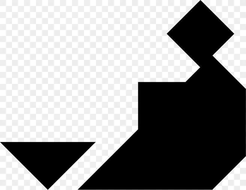 Jigsaw Puzzles Tangram Clip Art, PNG, 2400x1856px, Jigsaw Puzzles, Black, Black And White, Brand, Logo Download Free