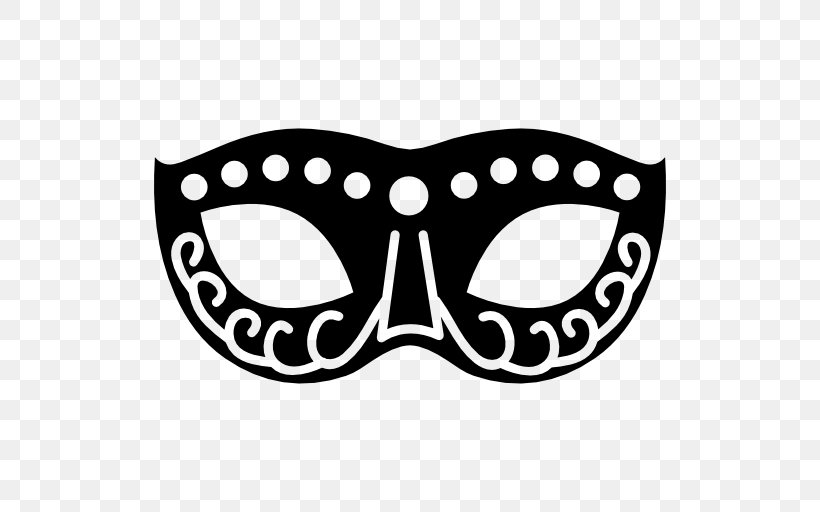Mask Carnival, PNG, 512x512px, Mask, Black And White, Carnival, Eyewear, Fashion Accessory Download Free
