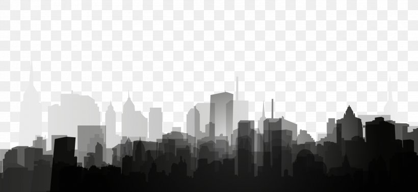 Ink Shadow Icon, PNG, 2610x1206px, Black And White, Autocad Dxf, Building, City, Coreldraw Download Free