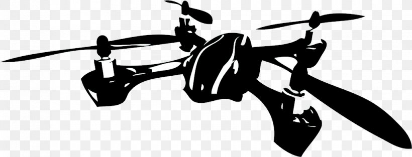 Quadcopter Unmanned Aerial Vehicle First-person View Aircraft Aerial Photography, PNG, 1031x394px, 3d Robotics, Quadcopter, Aerial Photography, Aircraft, Blackandwhite Download Free