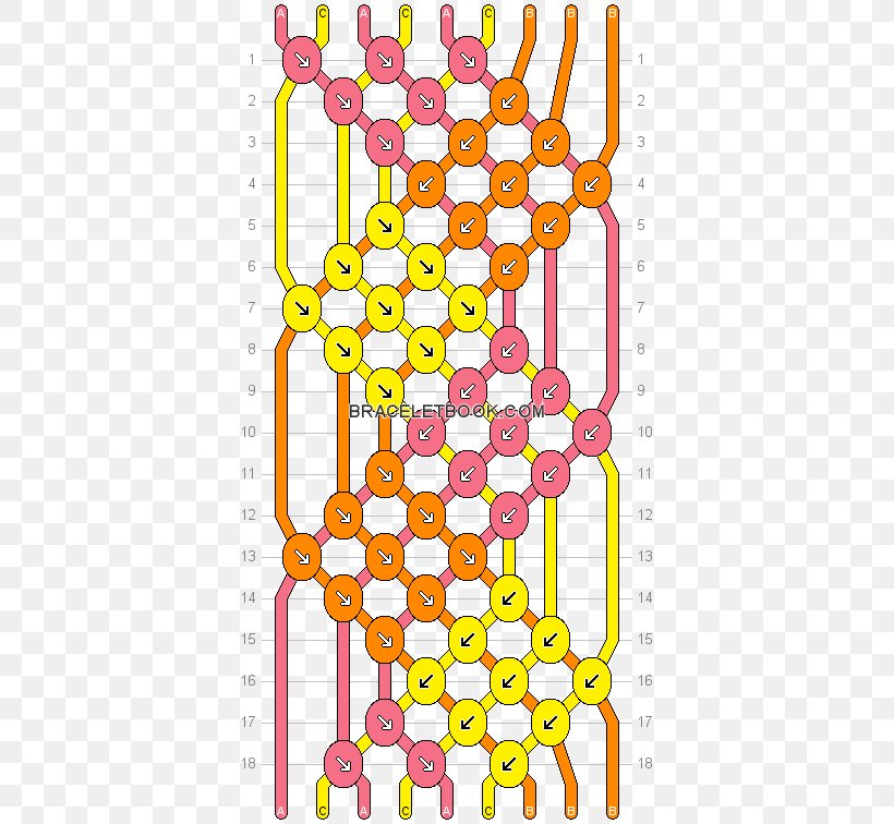 Friendship Bracelet Polka Dot Embroidery Thread Pattern, PNG, 392x756px, Friendship Bracelet, Area, Bracelet, Chevron, Diamond Download Free