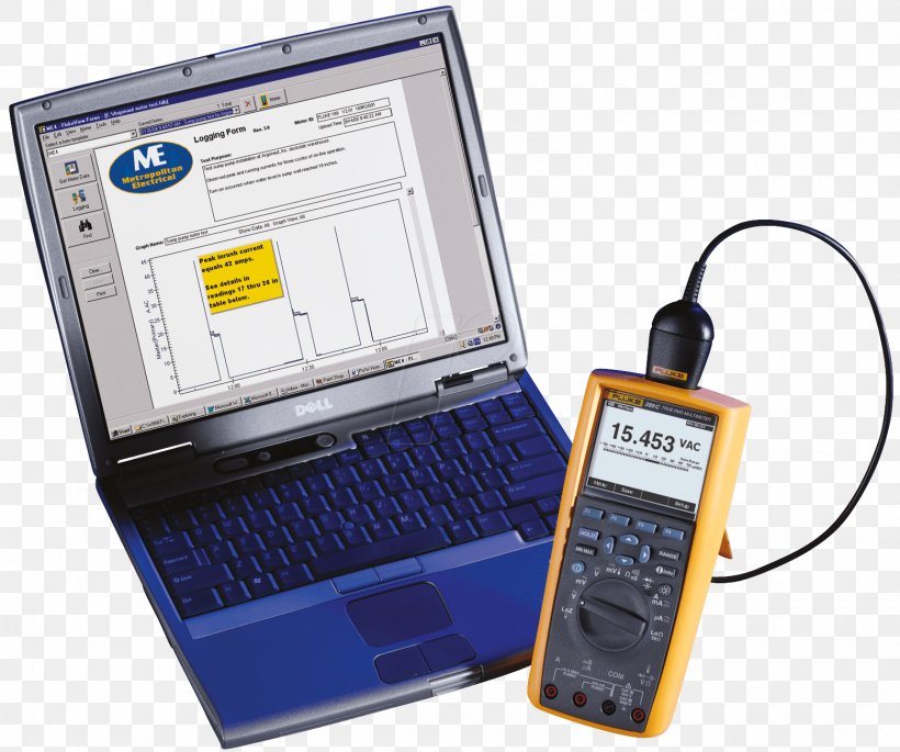 Digital Multimeter True RMS Converter Fluke Corporation Electronics, PNG, 1560x1305px, Multimeter, Communication, Computer Software, Crocodile Clip, Digital Multimeter Download Free