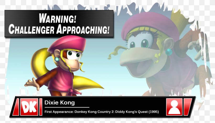 Donkey Kong Country 3: Dixie Kong's Double Trouble! Super Smash Bros. For Nintendo 3DS And Wii U Super Smash Bros. Brawl Super Smash Bros. Melee, PNG, 946x541px, Donkey Kong Country, Candy Kong, Cartoon, Dixie Kong, Donkey Kong Download Free