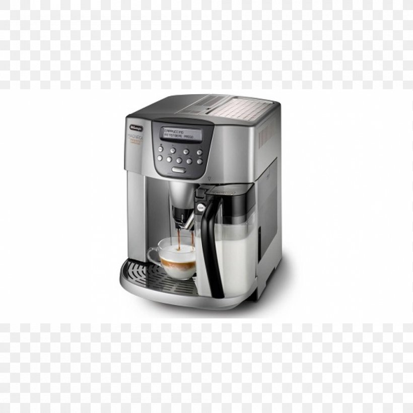 Espresso Coffeemaker De'Longhi Magnifica ESAM 4500, PNG, 1000x1000px, Espresso, Brewed Coffee, Coffee, Coffeemaker, Cup Download Free