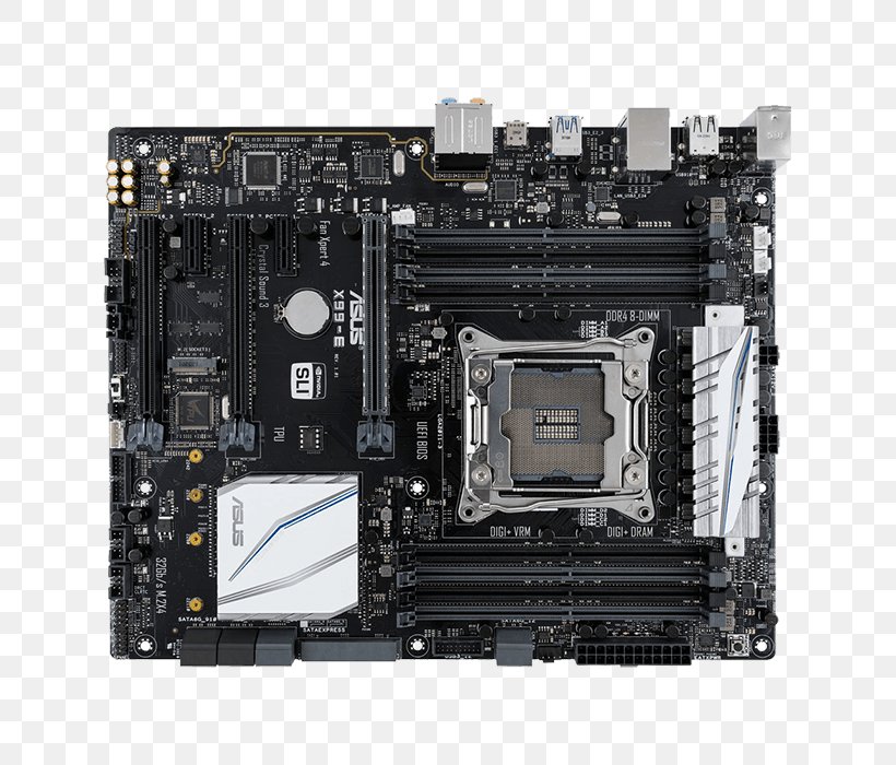 Motherboard Central Processing Unit Computer System Cooling Parts LGA 2011 Intel X99, PNG, 700x700px, Motherboard, Asus, Asus X99e, Asus X99e Ws, Atx Download Free