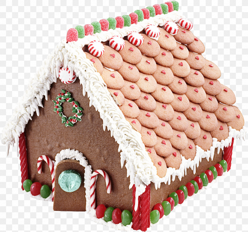 Christmas Decoration, PNG, 1395x1303px, Gingerbread House, Baked Goods, Buttercream, Cake, Christmas Decoration Download Free