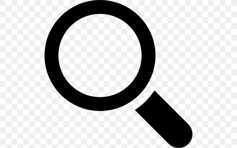 Magnifying Glass Magnifier, PNG, 512x512px, Magnifying Glass, Black And White, Brand, Magnifier, Symbol Download Free