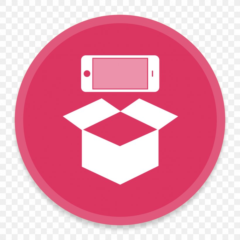 Pink Symbol Brand, PNG, 1024x1024px, Ios Jailbreaking, App Store, Brand, Cydia, Installation Download Free