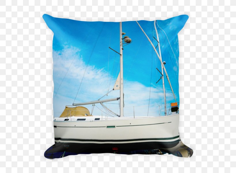 Throw Pillows Sail Cotton Boat, PNG, 600x600px, Throw Pillows, Boat, Caravel, Cotton, Human Back Download Free