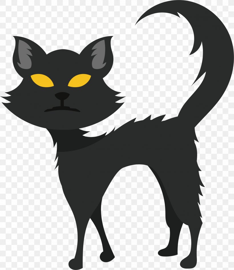Black Cat Kitten Whiskers Domestic Short-haired Cat, PNG, 2448x2831px, Black Cat, Black, Black And White, Carnivoran, Cat Download Free