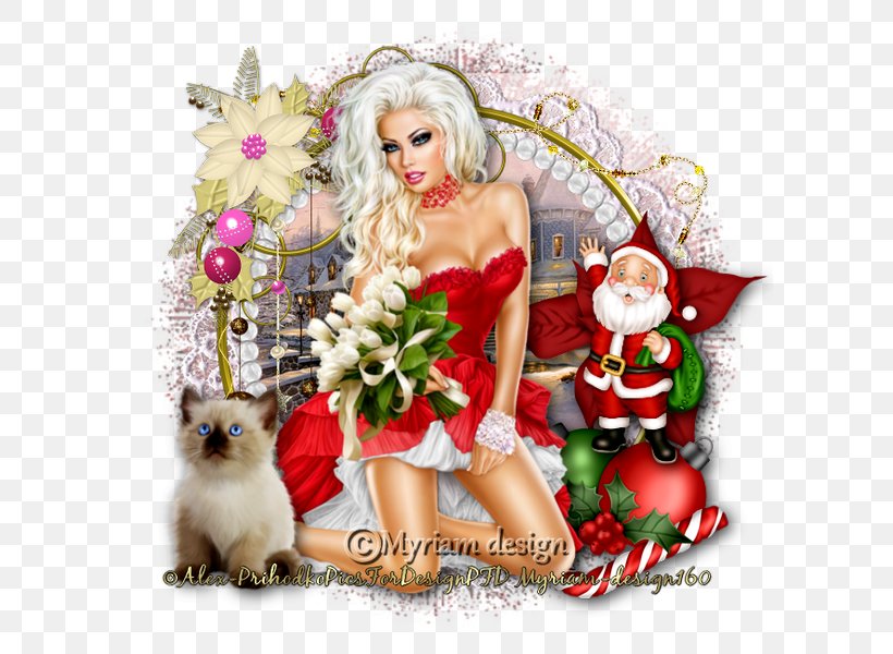 Christmas Ornament Doll Flower Character, PNG, 600x600px, Christmas Ornament, Character, Christmas, Christmas Decoration, Doll Download Free