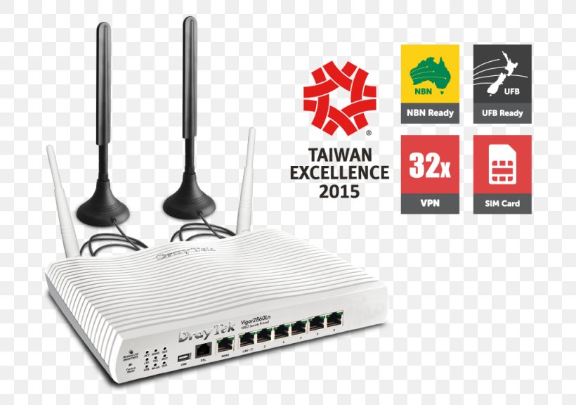 DrayTek Router Wide Area Network G.992.5 VDSL2, PNG, 1024x720px, Draytek, Brand, Computer Network, Dsl Modem, Electronics Download Free