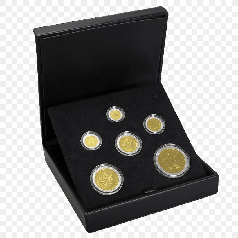 Gold Coin Canadian Gold Maple Leaf Canadian Silver Maple Leaf, PNG, 900x900px, Coin, Bimetallic Coin, Box, Canadian Dollar, Canadian Gold Maple Leaf Download Free
