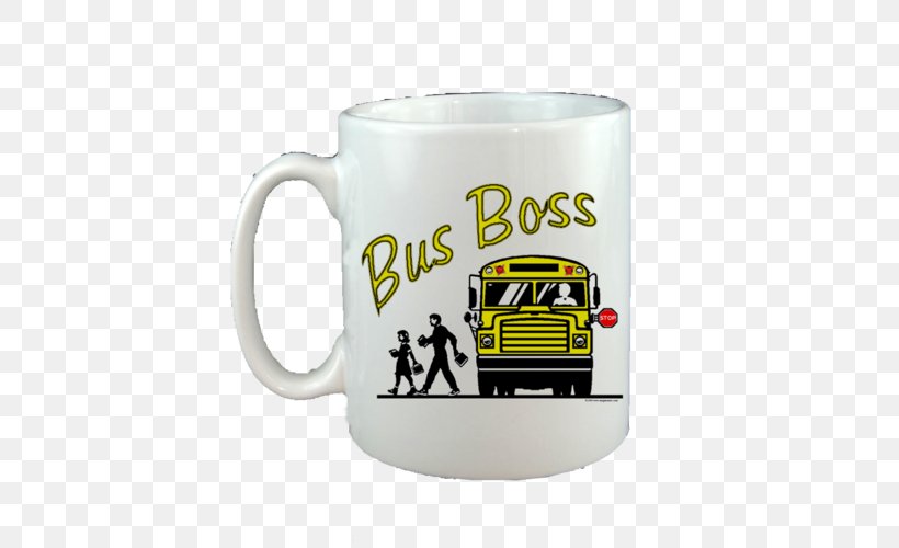School Bus Drivers El Chofer Del Autobus Escolar, PNG, 500x500px, Bus, Bus Driver, Cap, Chauffeur, Coffee Cup Download Free