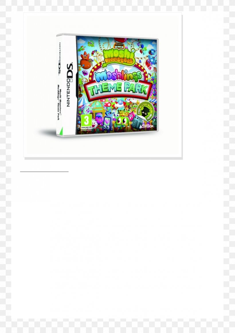 Moshi Monsters Moshlings Theme Park Nintendo 3DS Technology Font, PNG, 1190x1684px, Moshi Monsters, Amusement Park, Brand, Media, Multimedia Download Free