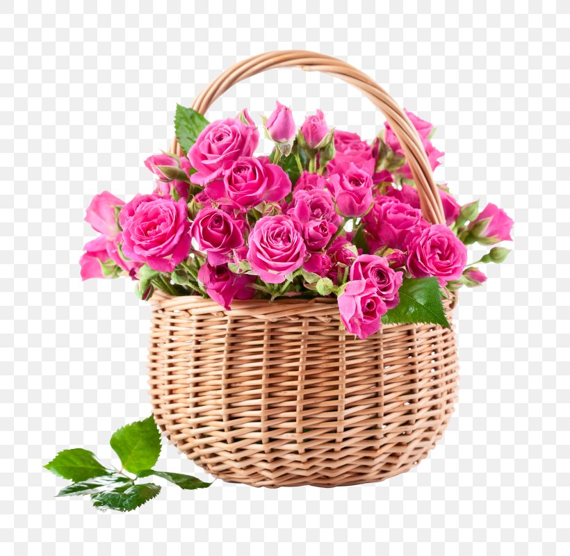 Rose Pink Flower Bouquet Stock Photography, PNG, 749x800px, Rose, Artificial Flower, Basket, Cut Flowers, Floral Design Download Free