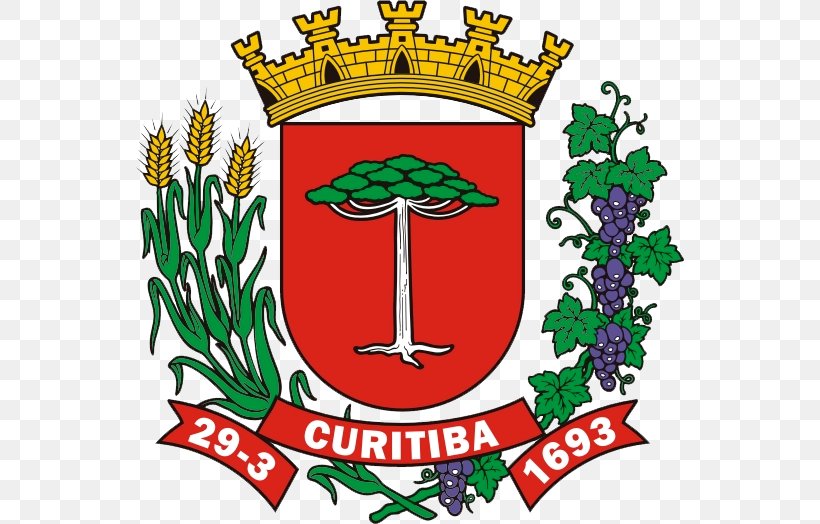 Brasão De Curitiba Coat Of Arms Flag Of Curitiba Mural Crown History, PNG, 550x524px, Coat Of Arms, Area, Artwork, Brand, Crest Download Free