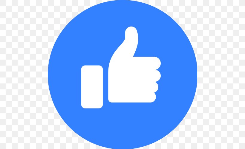 Facebook Like Button Facebook Like Button Clip Art, PNG, 500x500px, Like Button, Area, Blue, Brand, Button Download Free