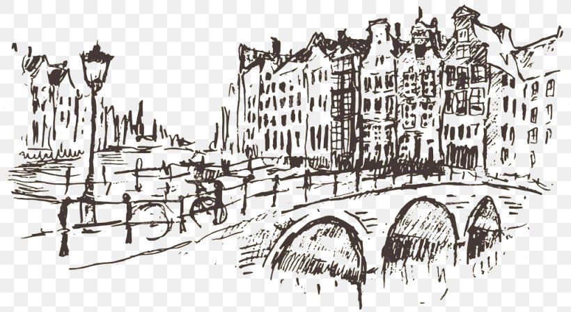Painting Cartoon, PNG, 1023x560px, Drawing, Almshouse, Amsterdam, Arch, Architecture Download Free