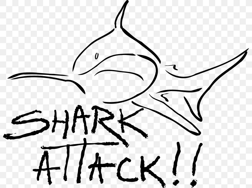Shark Attack Drawing Clip Art, PNG, 800x612px, Shark, Area, Art, Artwork, Beak Download Free