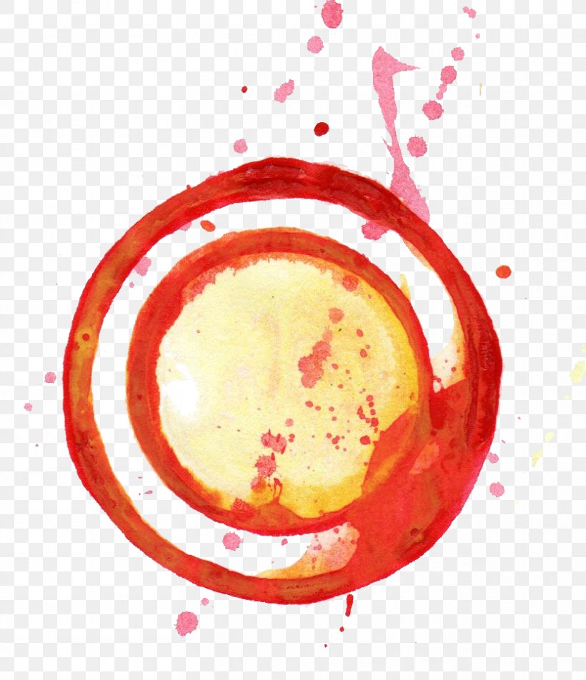 Watercolor Painting Circle, PNG, 833x968px, Color, Com, Red, Watercolor Painting Download Free