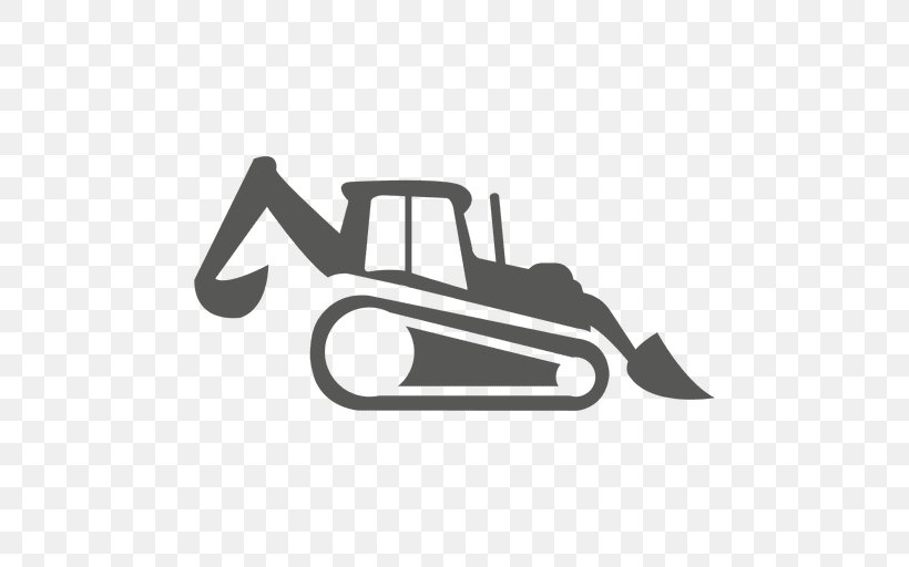 Caterpillar Inc. Backhoe Loader, PNG, 512x512px, Caterpillar Inc, Backhoe, Backhoe Loader, Black And White, Brand Download Free