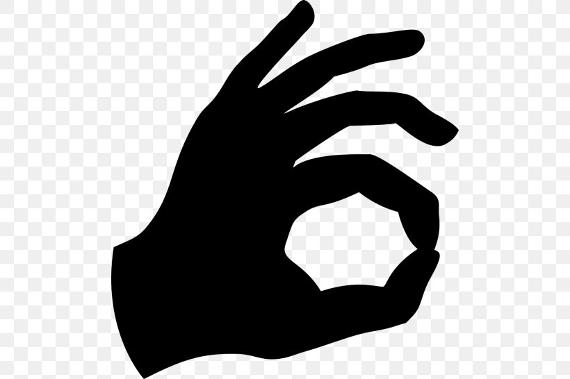 OK Sign Language Clip Art, PNG, 500x546px, Sign Language, Aok, Black And White, Finger, Gesture Download Free