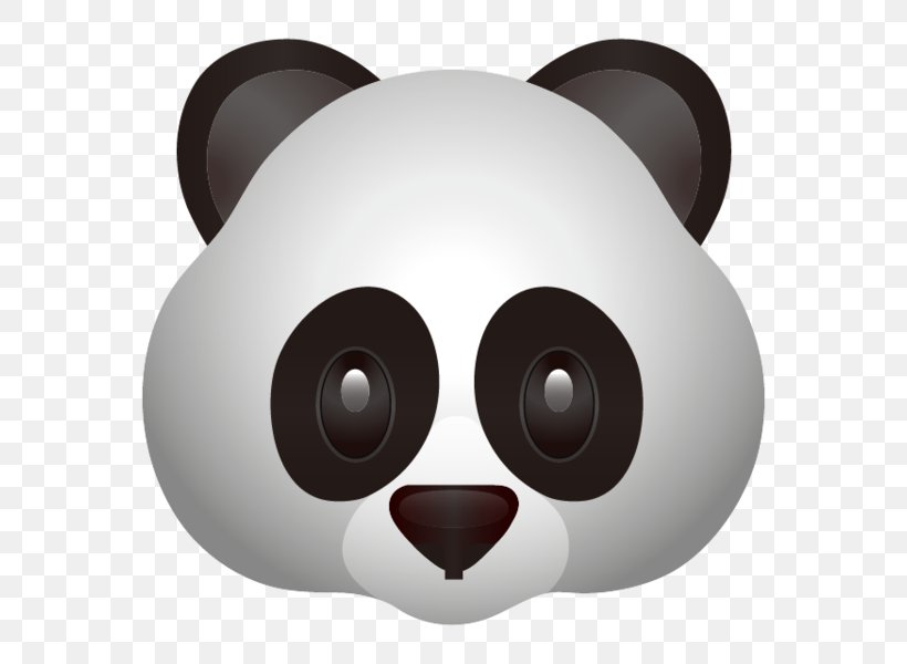 Giant Panda Emoji Bear Clip Art, PNG, 600x600px, Giant Panda, Art Emoji, Bear, Carnivoran, Cartoon Download Free