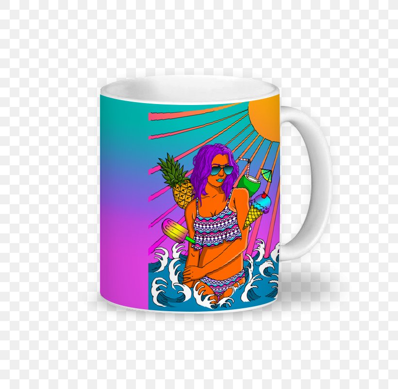 Mug Beach T-shirt Art Ceramic, PNG, 800x800px, Mug, Art, Bathing, Beach, Ceramic Download Free