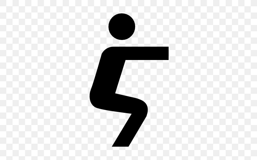 Squat Symbol Font, PNG, 512x512px, Squat, Bench Press, Black, Black And White, Bodyweight Exercise Download Free