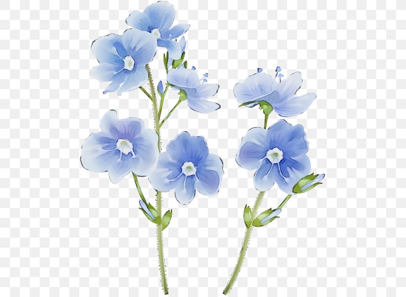 Blue Watercolor Flowers, PNG, 502x600px, Watercolor, Blue, Borage Family, Cut Flowers, Dayflower Download Free
