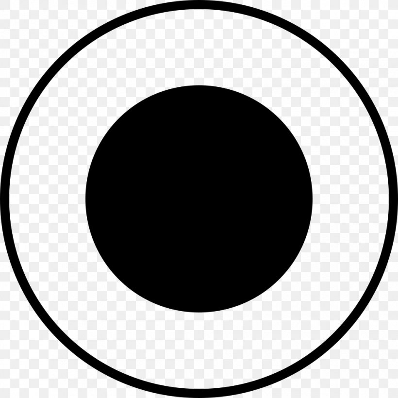 Circle Point White Black M Clip Art, PNG, 980x980px, Point, Area, Black, Black And White, Black M Download Free