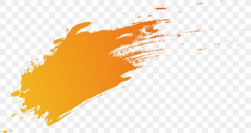 Orange Gradient Brush, PNG, 6201x3304px, Orange, Brand, Brush, Color Gradient, Ink Download Free